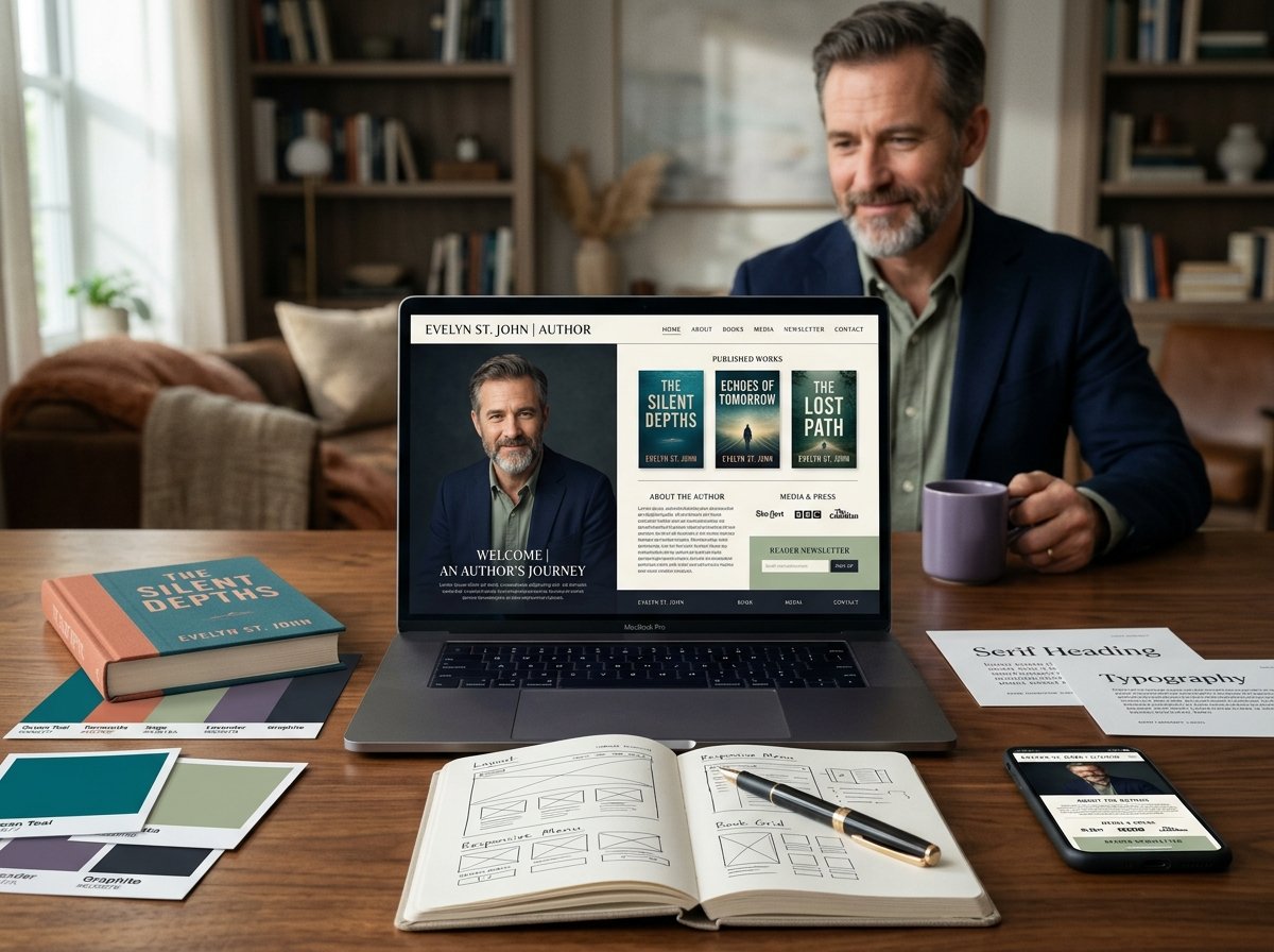 Author Personal Brand and Custom Web Interface Design