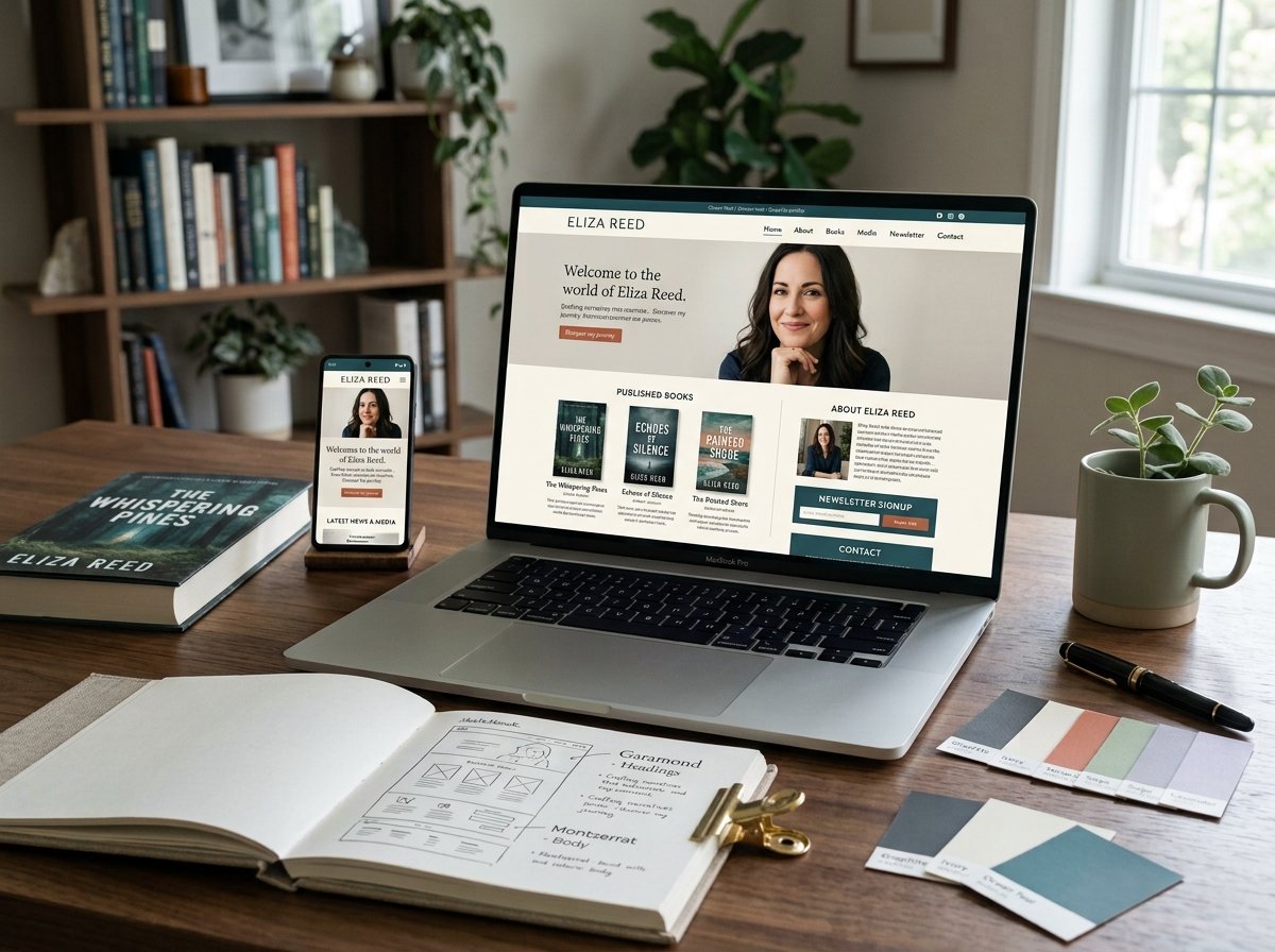 Author Website UI and Responsive Development Process