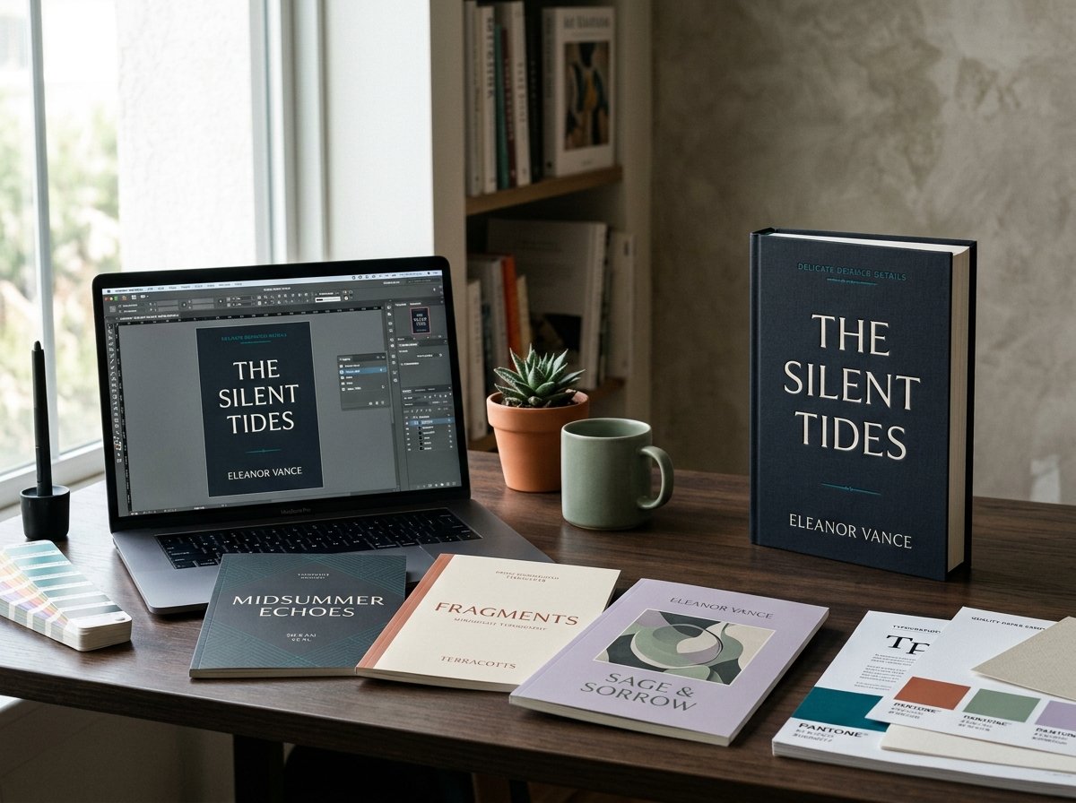 Art Director Conceptualizing Custom Book Cover Design